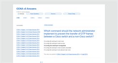 Desktop Screenshot of ccna-v5-answers.com